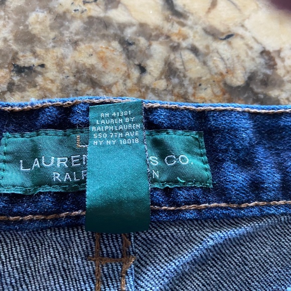 Ralph Lauren Dark Blue Denim Jeans Size 14 Classic Straight Worn 3 Times - Picture 5 of 6